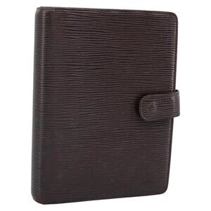 LOUIS VUITTON Epi Agenda MM Day Planner Cover Brown R20043 LV Auth 113815